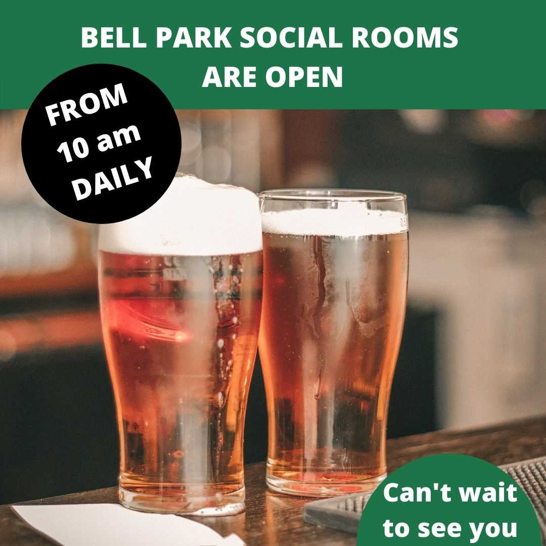 BELL PARK SOCIAL ROOMS ARE OPEN